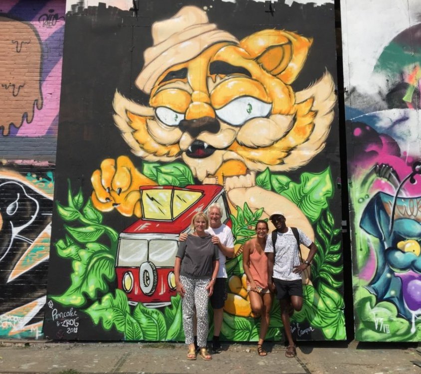 Street art and graffiti bike tour